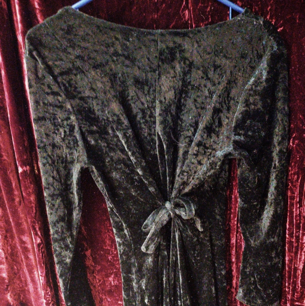 🖤Black Velvet Goth Skater Grunge Dress🖤